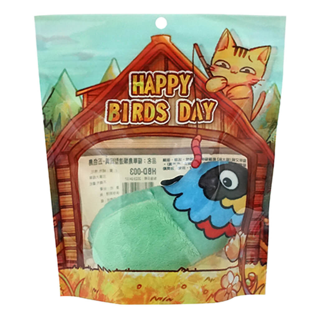 五色鳥-貓草鳥類造型貓玩具