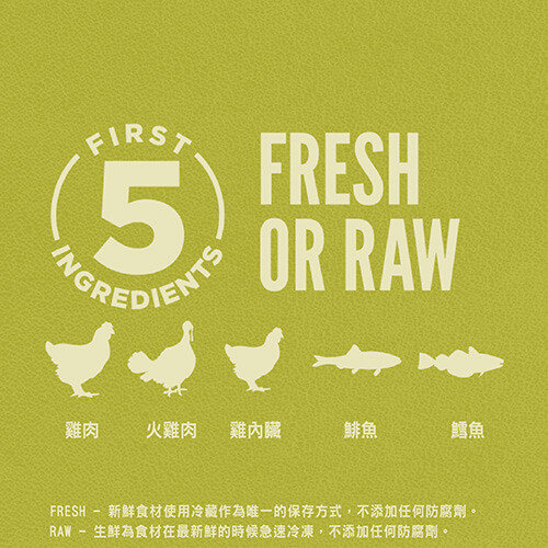 前五種新鮮或生鮮肉類-鮮雞高齡犬無榖配方狗飼料 前五種新鮮或生鮮肉類-鮮雞高齡犬無榖配方狗飼料