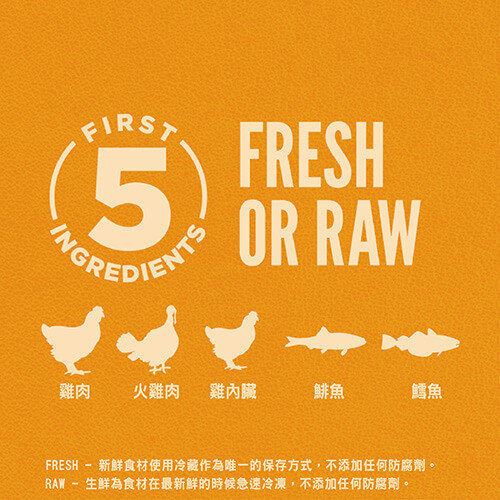 前五種新鮮或生鮮肉類-鮮雞無榖配方幼犬飼料 前五種新鮮或生鮮肉類-鮮雞無榖配方幼犬飼料