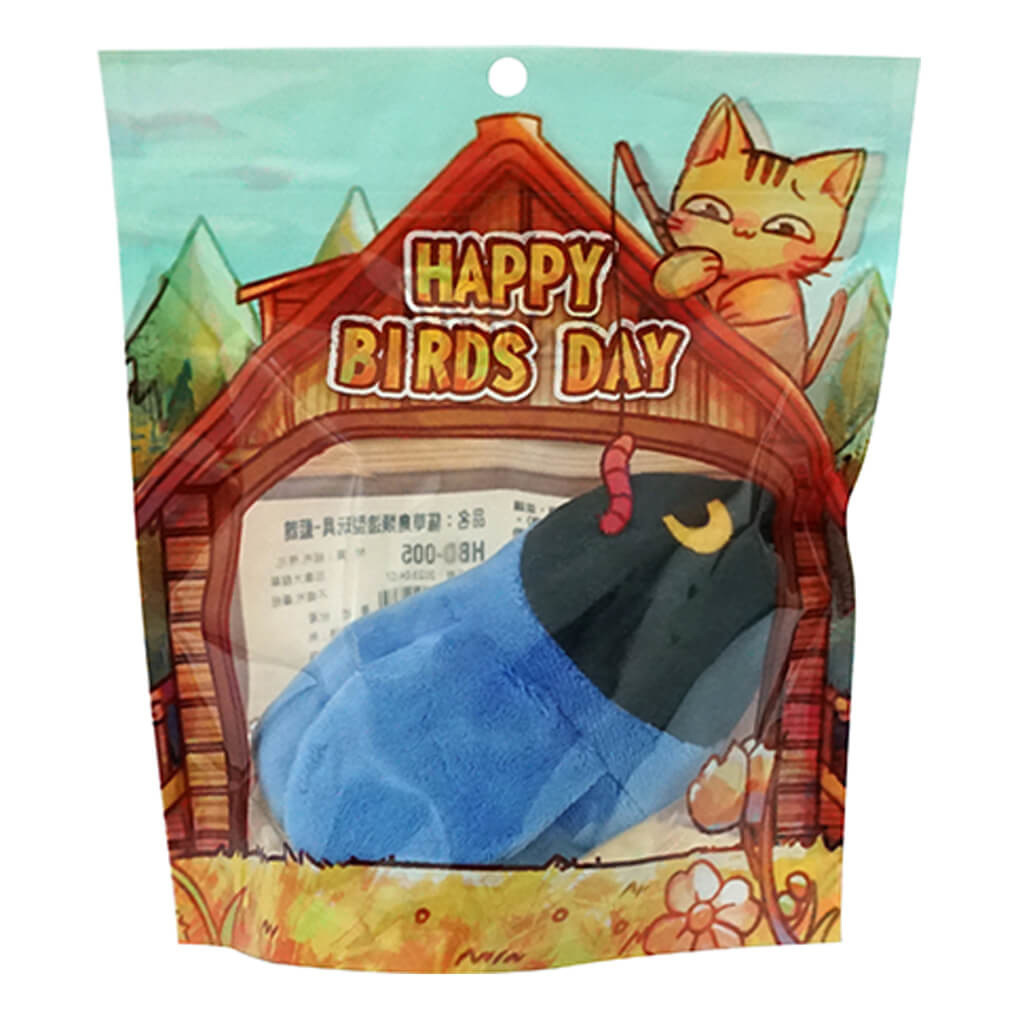 藍鵲-貓草鳥類造型貓玩具